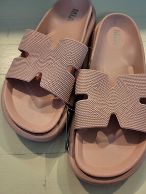 MIA Women's Pink Blush Slide Sandals